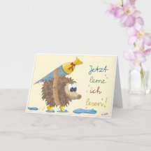 Einschulungskarte – liebevoll handgezeichnet