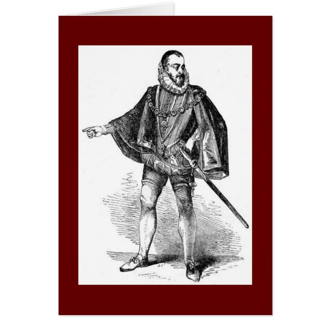 Cartão Eizabethan Costumes (Frente)