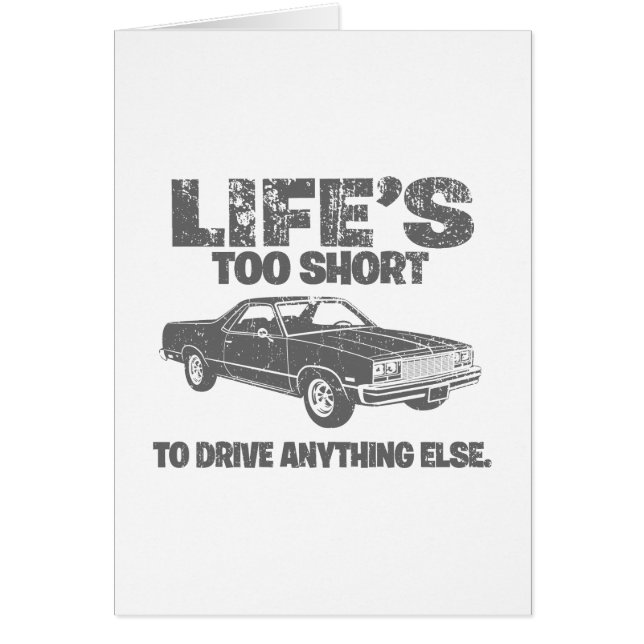 Cartão EL 1977 de Chevrolet Camino (Frente)