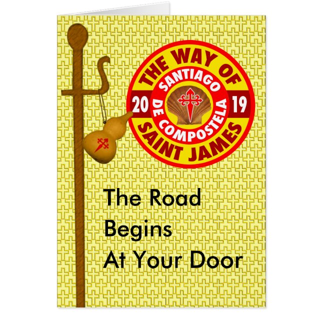 Cartão EL Camino de Santiago 2019 (Frente)