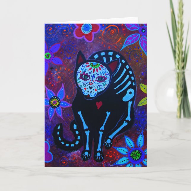 CARTÃO EL GATO VIII DIA DE LOS MUERTOS CAT (Frente)