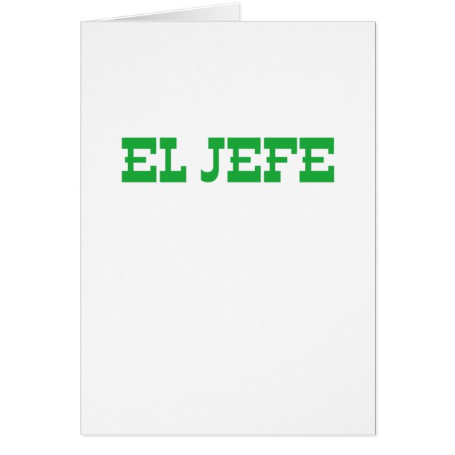 Cartão EL Jefe (Frente)