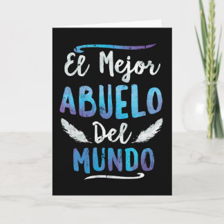 Cartão El Mejor Abuelo Del Mundo Grandpa Fathers Day