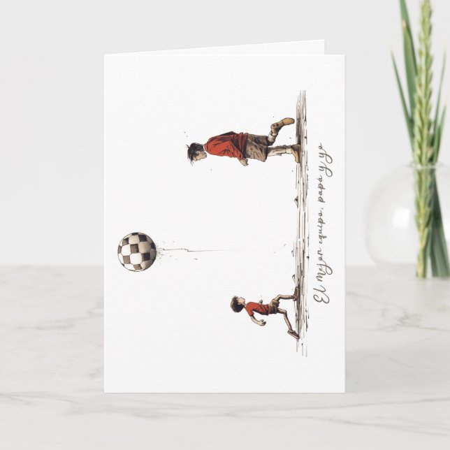 Cartão El mejor equipo, papá y yo. (Frente)