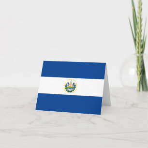 Cartão El Salvador Flag Notecard