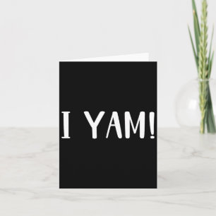 Cartão Ela é a minha batata doce, eu sou Casal, com Obrig