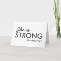 Ela é forte | Proverbs 31:25 Christian Faith