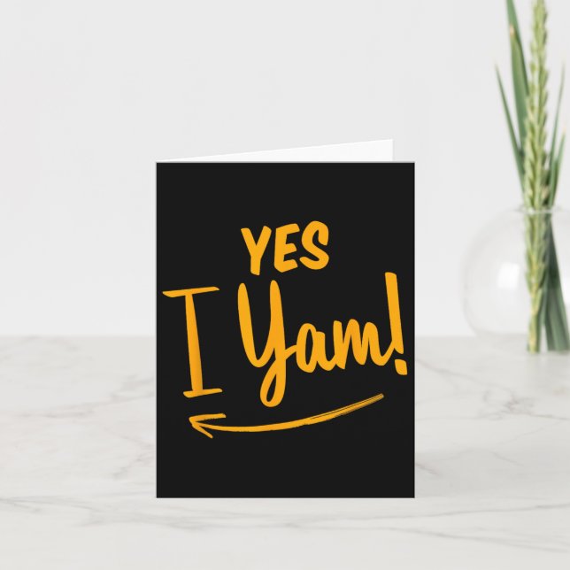 Cartão Ela é Minha Batata Doce Eu Yam Casal Agradecido (Frente)