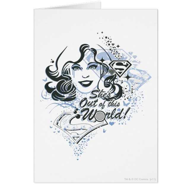 Cartão Ela está fora deste mundo! (Frente)