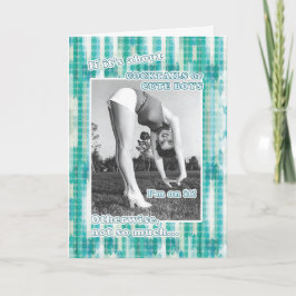 Cartão Ela sabe o que é o Wot e está nele!aniversário