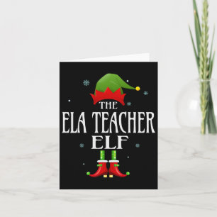 Cartão Ela Teacher Elf Xmas Matando O Natal Do Grupo Fami