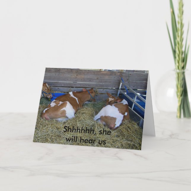 Cartão "Ela vai ouvir" 50º (Frente)