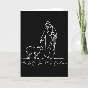 Cartão Ele Deixou Os 99 Para Me Encontrar Versículo Bíbli