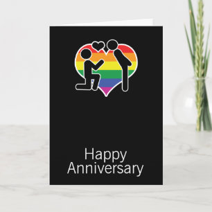 Cartão Ele Disse Sim Feliz Aniversário Tema Gay
