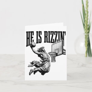 Cartão Ele É Cristão Páscoa Rizzin De Basquete