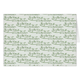 Cartão Ele é o Vine, nós somos galhos.