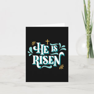 Cartão Ele É Risen Felz pascoa Cristo Cristão Jesus Bi