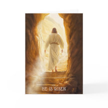 Ele é Risen Páscoa Card