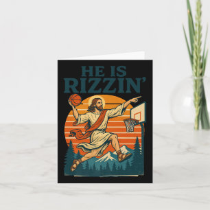 Cartão Ele É Risen Rizzin Páscoa Christian Faith Jesus Ba