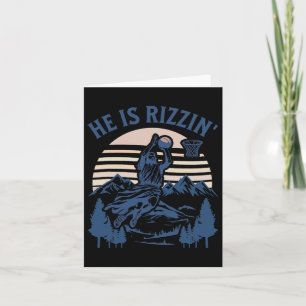 Cartão Ele É Risen Rizzin Páscoa Jesus Christian Faith B
