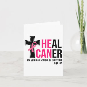 Cartão Ele Pode Curar Cancer De Fita Cristã Cancer