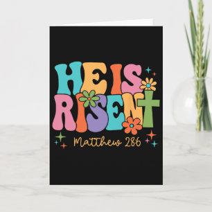 Cartão Ele Ressuscitou Jesus Cristão Feliz Páscoa Criança