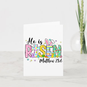Cartão Ele Ressuscitou Jesus Cristão Feliz Páscoa Mulhere