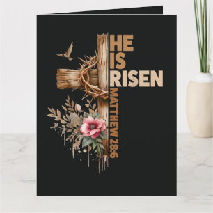 Cartão Ele Ressuscitou Jesus Cristão Religioso Páscoa