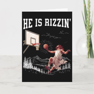 Cartão Ele Ressuscitou Rizzin' Páscoa Jesus Fé Cristã S