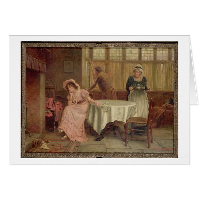 Cartão "Ele vêm?" (óleo em canvas) (Frente Horizontal)