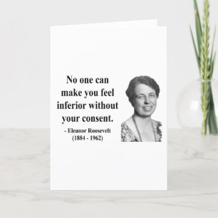 Cartão Eleanor Roosevelt Cotação 1b