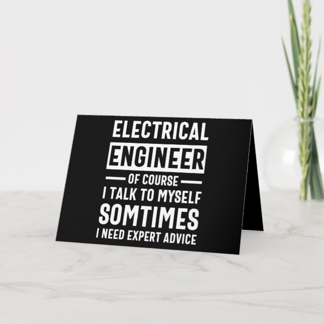 Cartão Electrical engineer (Frente)
