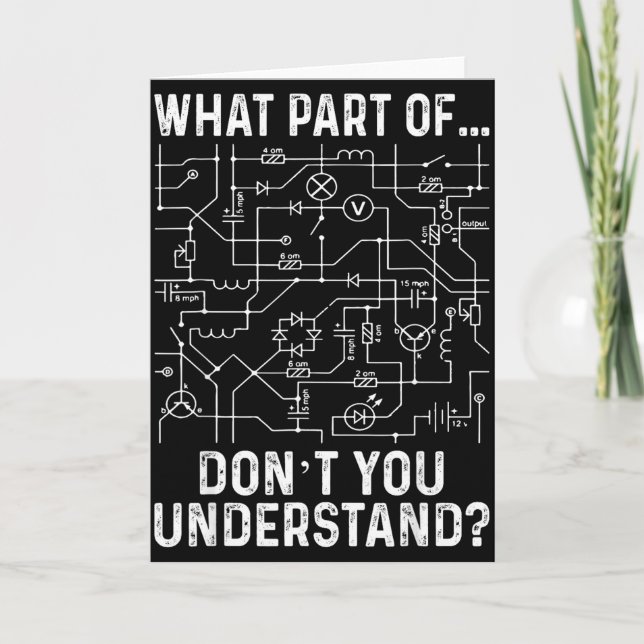 Cartão Electrical Engineering Electrical Engineer Men  (Frente)