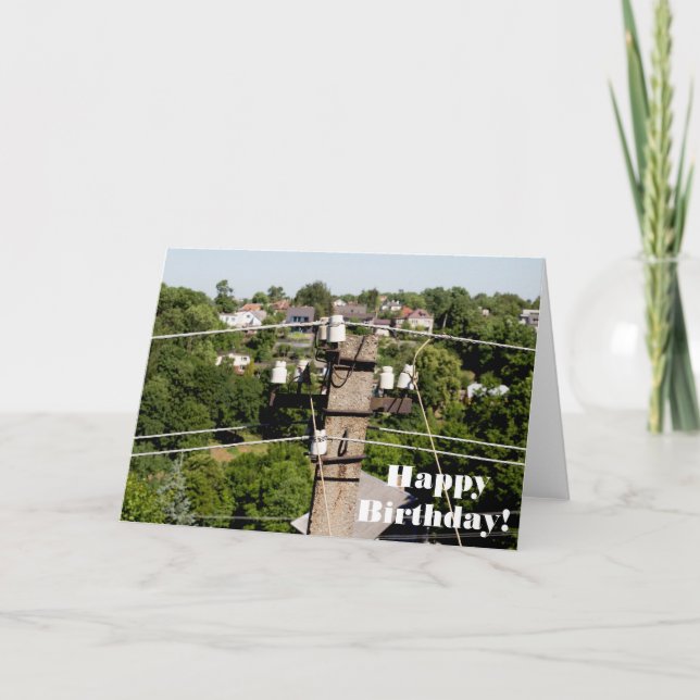 Cartão Electricity pole | (Frente)