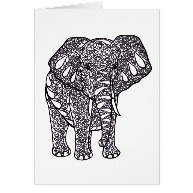 Cartão Elefante (Frente)