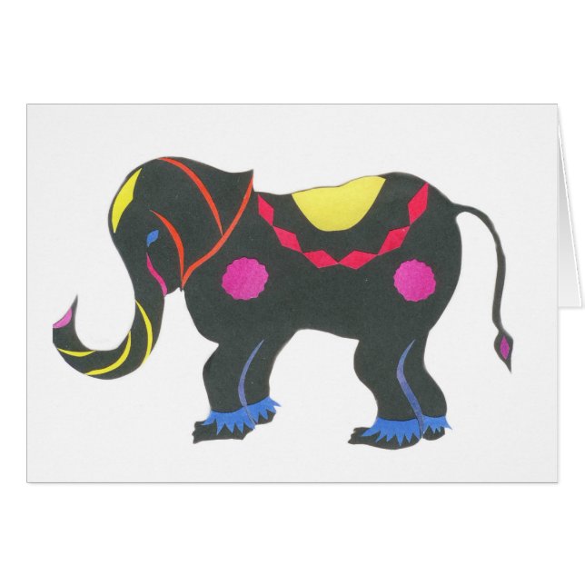 Cartão Elefante (Frente Horizontal)