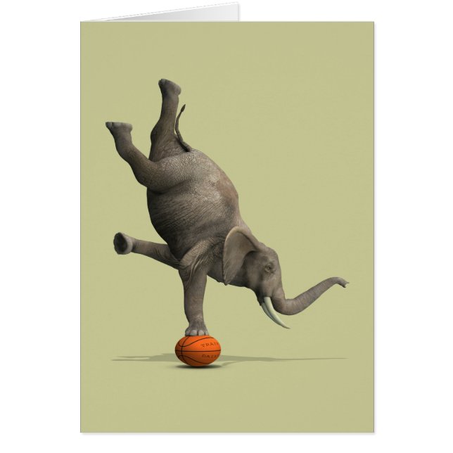 Cartão Elefante Artístico (Frente)