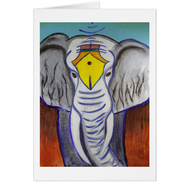 Cartão Elefante Branco (Frente)