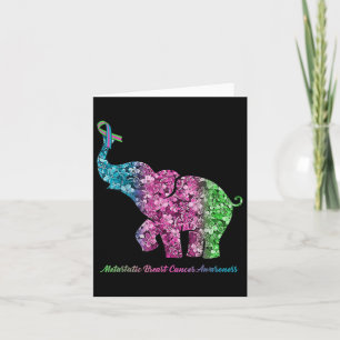 Cartão Elefante Com Cancer Metastático De Ventre Da Flor