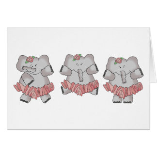 Cartão Elefante do balé