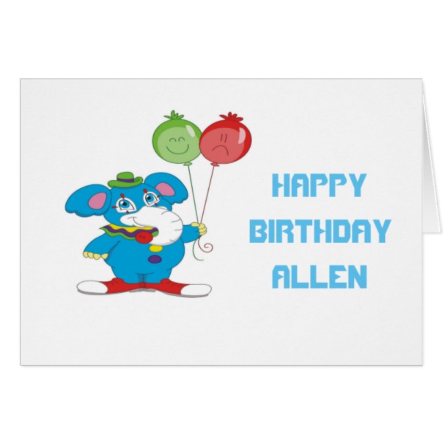 Cartão Elefante do Partido (Frente Horizontal)