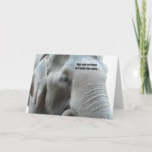 Cartão Elefante Engraçado para Aniversário do Mais velho