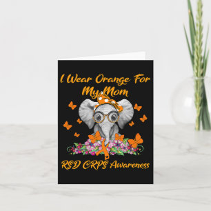 Cartão Elefante Eu Visto Laranja Para A Minha Mãe Rsd Crp