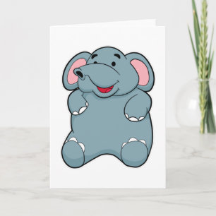 Cartão Elefante Fofo