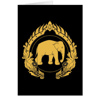 Cartão Elefante tailandês