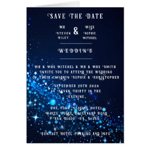 Cartão Elegance sparkle Wedding Collection