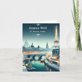 Cartão Elegância de inverno parisiense