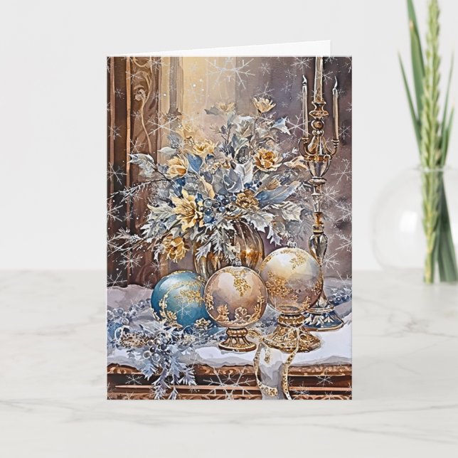 Cartão Elegância no Esplendor da Estação (Frente)