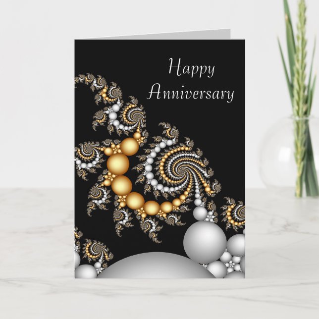 Cartão Elegant Anniversary Card (Frente)