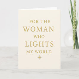 Cartão Elegant Christmas Card for Mom - Light of My World